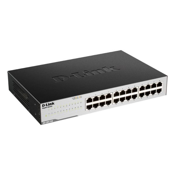 D-Link GO-SW-24G Unmanaged L2 Gigabit Ethernet (10/100/1000) 1U Zwart (GO-SW-24G/E)