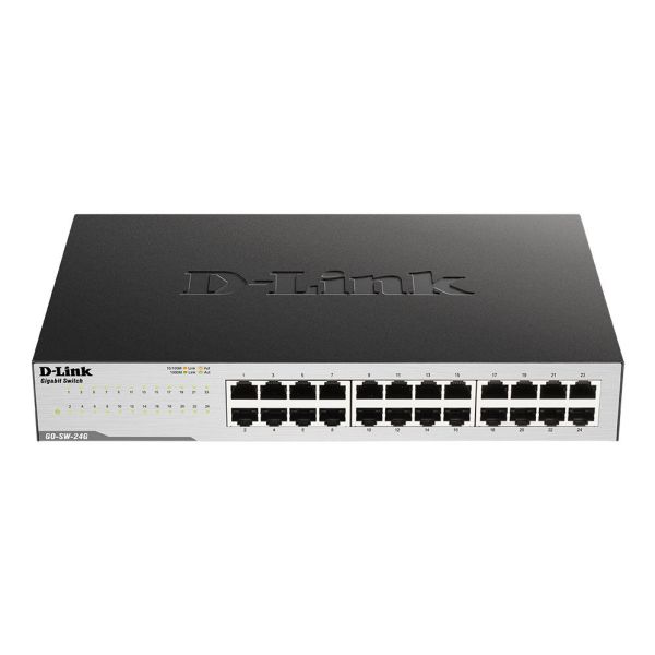 D-Link GO-SW-24G Unmanaged L2 Gigabit Ethernet (10/100/1000) 1U Zwart (GO-SW-24G/E) D-Link GO-SW-24G Unmanaged L2 Gigabit Ethernet (10/100/1000) 1U Zwart (GO-SW-24G/E)