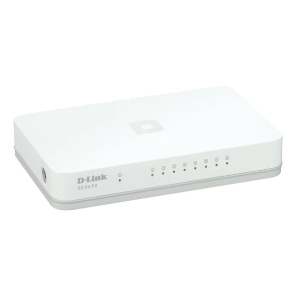 D-Link GO-SW-8G/E netwerk-switch Unmanaged Gigabit Ethernet (10/100/1000) Wit (GO-SW-8G/E)