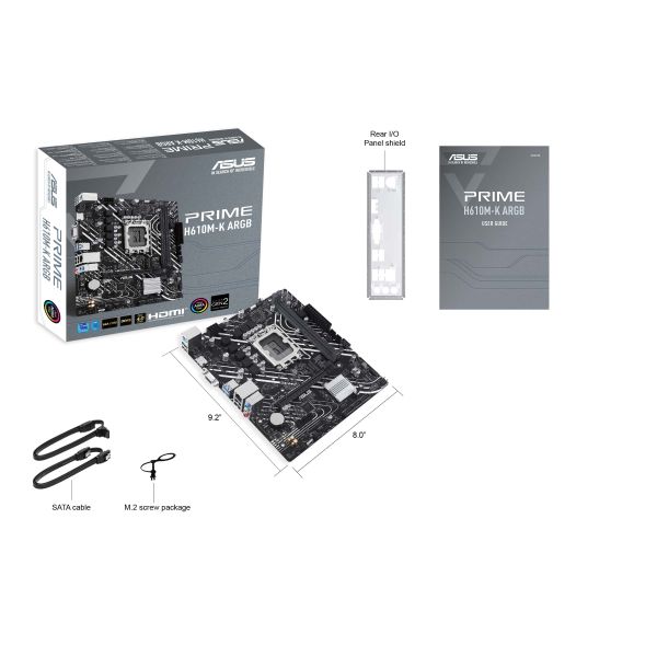 ASUS PRIME H610M-K ARGB Intel H610 LGA 1700 micro ATX (90MB1G90-M0EAY0)