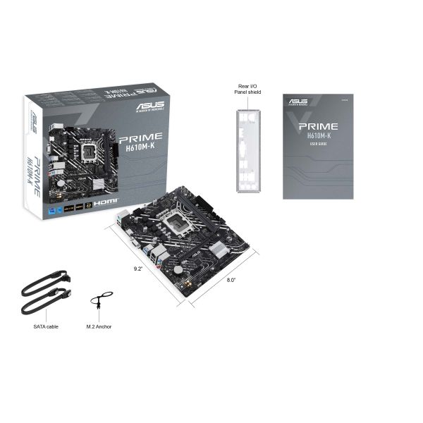 ASUS Prime H610M-K Intel H610 LGA 1700 micro ATX (90MB1GA0-M0EAY0)