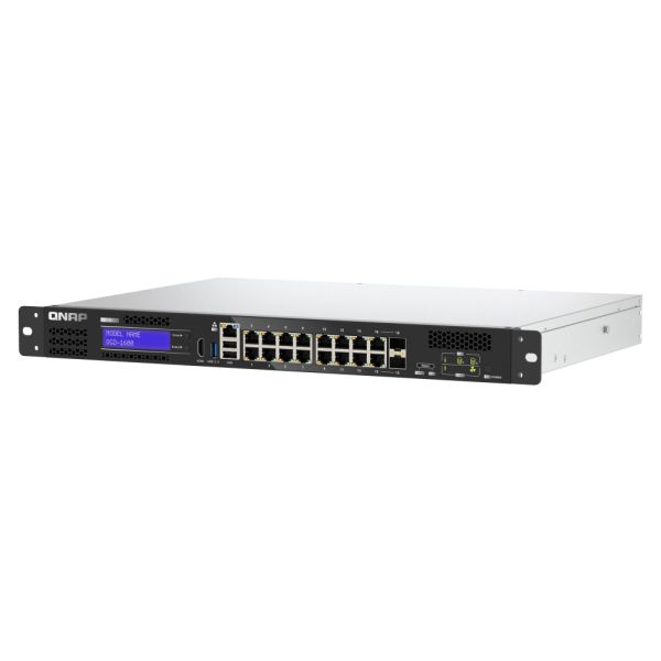 QNAP QGD-1600 Managed Gigabit Ethernet (10/100/1000) 1U Zwart, Grijs (QGD-1600-4G)