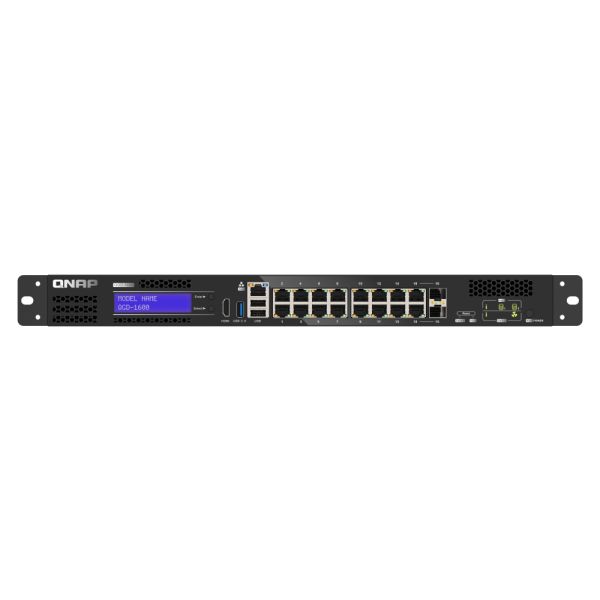QNAP QGD-1600 Managed Gigabit Ethernet (10/100/1000) 1U Zwart, Grijs (QGD-1600-4G)