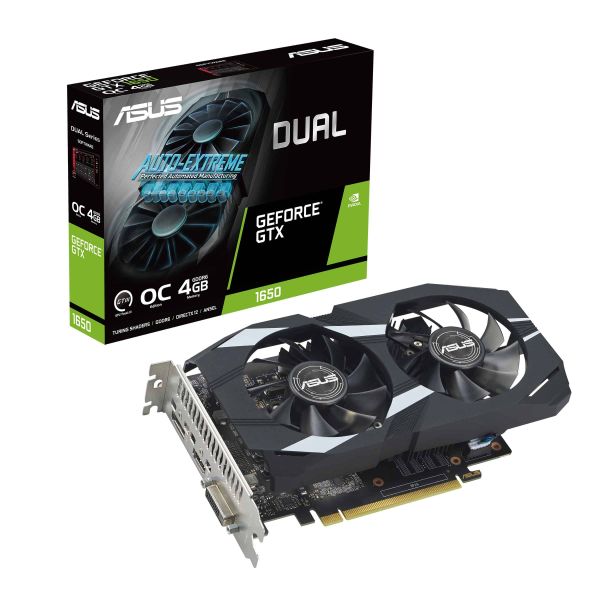 ASUS Dual -GTX1650-O4GD6-P-EVO NVIDIA GeForce GTX 1650 4 GB GDDR6 (90YV0EZD-M0NA00)