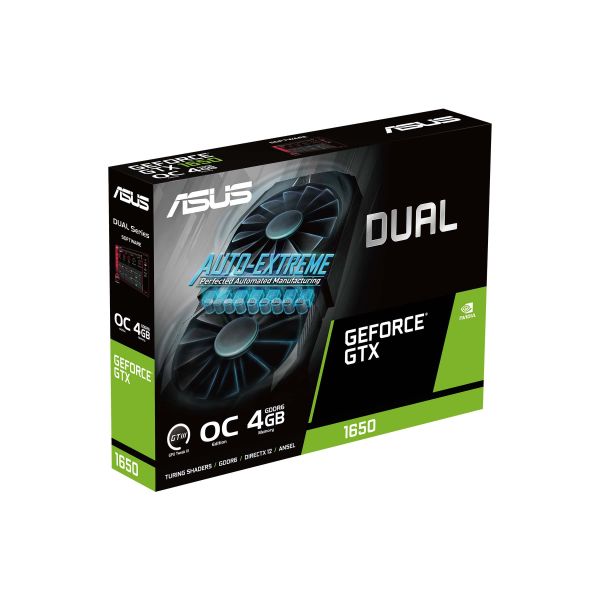 ASUS Dual -GTX1650-O4GD6-P-EVO NVIDIA GeForce GTX 1650 4 GB GDDR6 (90YV0EZD-M0NA00)