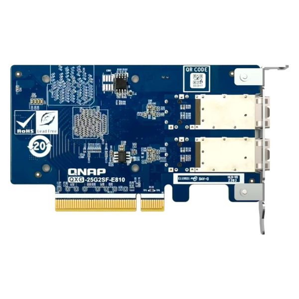 QNAP QXG-25G2SF-E810 netwerkkaart Intern Fiber 25000 Mbit/s (QXG-25G2SF-E810)