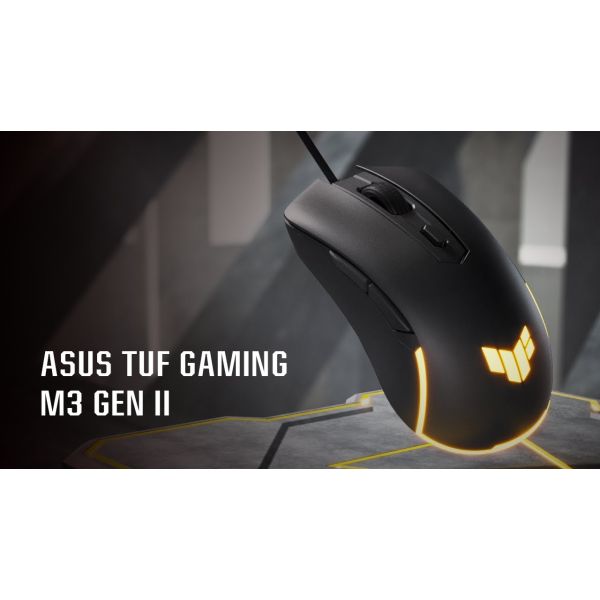 ASUS TUF Gaming M3 Gen II muis Gamen Rechtshandig USB Type-C Optisch 8000 DPI (90MP0320-BMUA00)