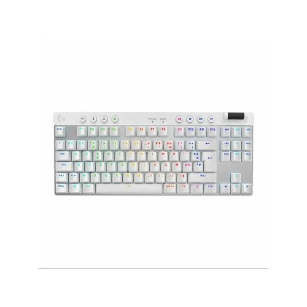 Logitech G PRO X TKL LIGHTSPEED Gaming Keyboard - WHITE - FRA - 2.4GHZ/BT - N/A - CENTRAL-419 - TACT (920-012145)