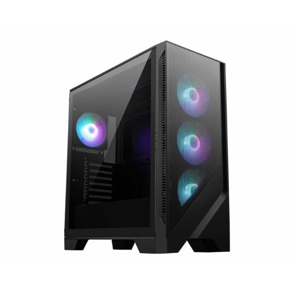 MSI MAG Forge 320R AIRFLOW Micro Tower Zwart, Transparant (306-7G23R21-809)