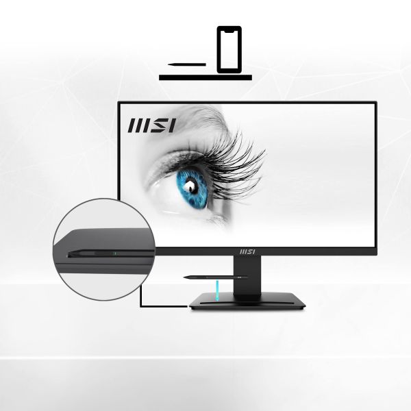 MSI Pro MP2412 computer monitor 60,5 cm (23.8") 1920 x 1080 Pixels Full HD LCD Zwart (PRO MP2412)
