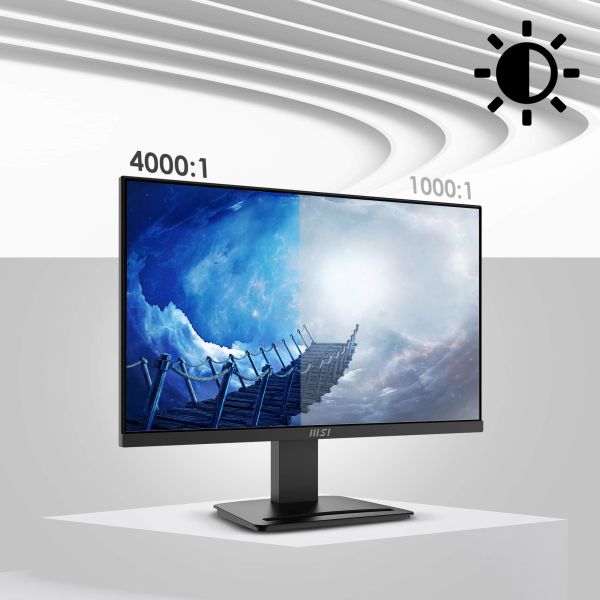 MSI Pro MP2412 computer monitor 60,5 cm (23.8") 1920 x 1080 Pixels Full HD LCD Zwart (PRO MP2412)