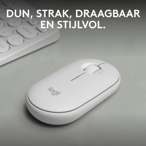 Logitech Pebble 2 M350s muis Ambidextrous RF-draadloos + Bluetooth Optisch 4000 DPI (910-007013)