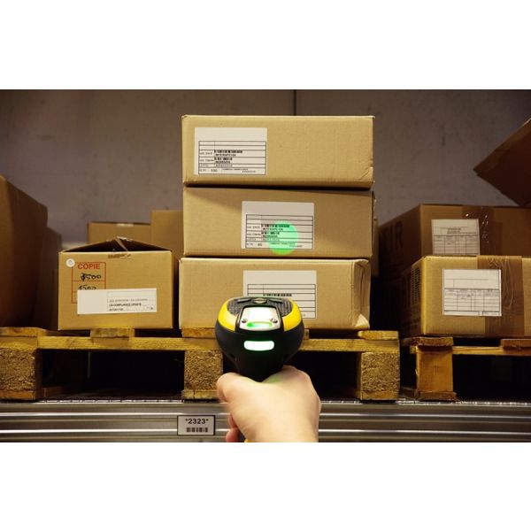 Datalogic PowerScan 95X1 Auto Range Draagbare streepjescodelezer 1D/2D LED Zwart, Geel (PM9501-DDPM433RB)