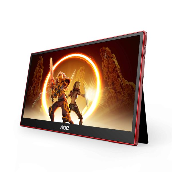 AOC 16G3 computer monitor 39,6 cm (15.6") 1920 x 1080 Pixels Zwart, Rood (16G3)