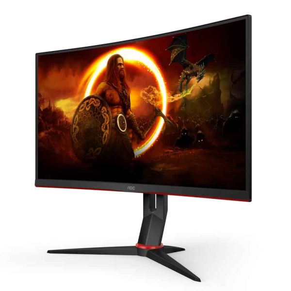 AOC CQ27G2S/BK computer monitor 68,6 cm (27") 2560 x 1440 Pixels Quad HD Zwart, Rood (CQ27G2S/BK)