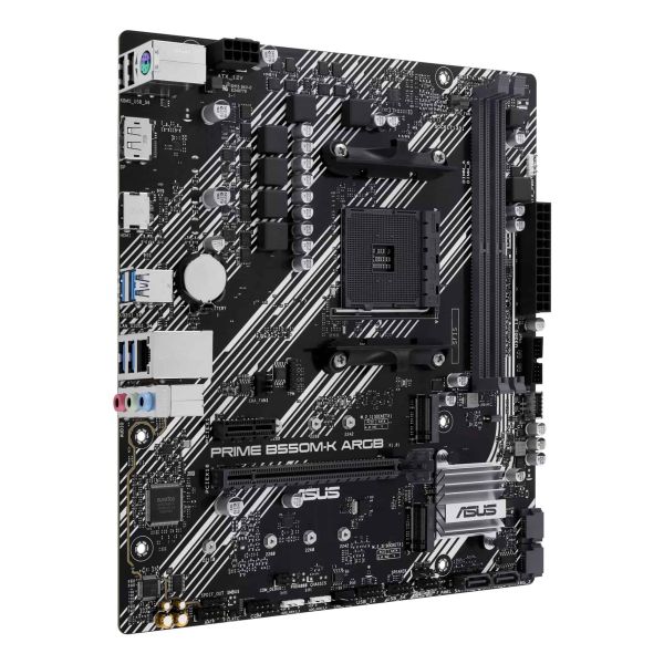 ASUS PRIME B550M-K ARGB AMD B550 Socket AM4 micro ATX (90MB1GC0-M0EAY0)