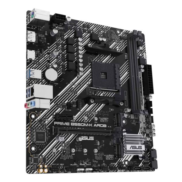 ASUS PRIME B550M-K ARGB AMD B550 Socket AM4 micro ATX (90MB1GC0-M0EAY0)