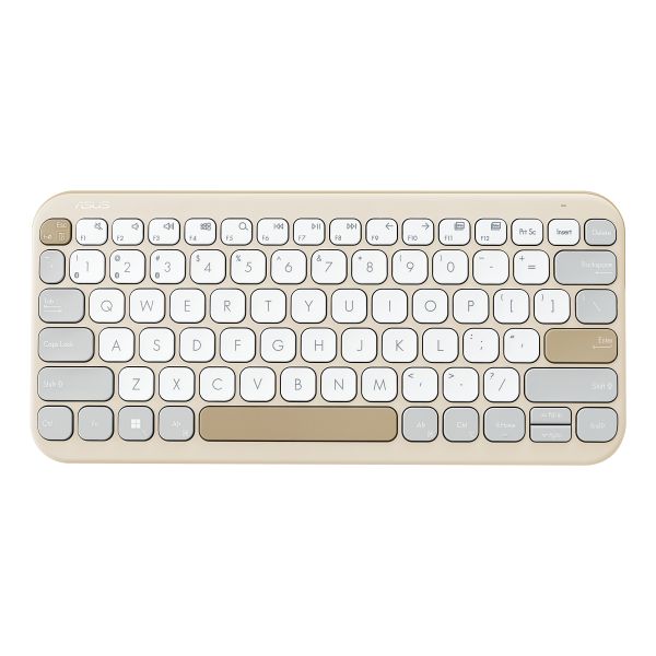 ASUS KW100 KEYBOARD/BG/UI/80 toetsenbord Thuis Bluetooth Beige, Haver (90XB0880-BKB040)