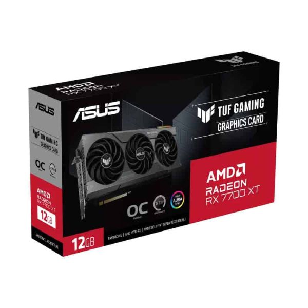 ASUS TUF Gaming TUF-RX7700XT-O12G-GAMING AMD Radeon RX 7700 XT 12 GB GDDR6 (90YV0JK0-M0NA00)
