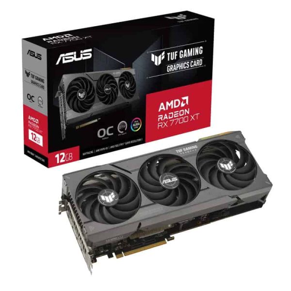 ASUS TUF Gaming TUF-RX7700XT-O12G-GAMING AMD Radeon RX 7700 XT 12 GB GDDR6 (90YV0JK0-M0NA00)