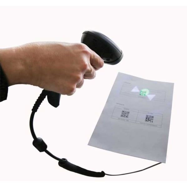 Datalogic QuickScan QD2500 Draagbare streepjescodelezer 1D/2D Laser Zwart (QD2590-BKK1)