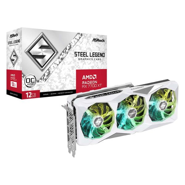 Asrock Radeon RX 7700 XT Steel Legend AMD 12 GB GDDR6 (90-GA4PZZ-00UANF)