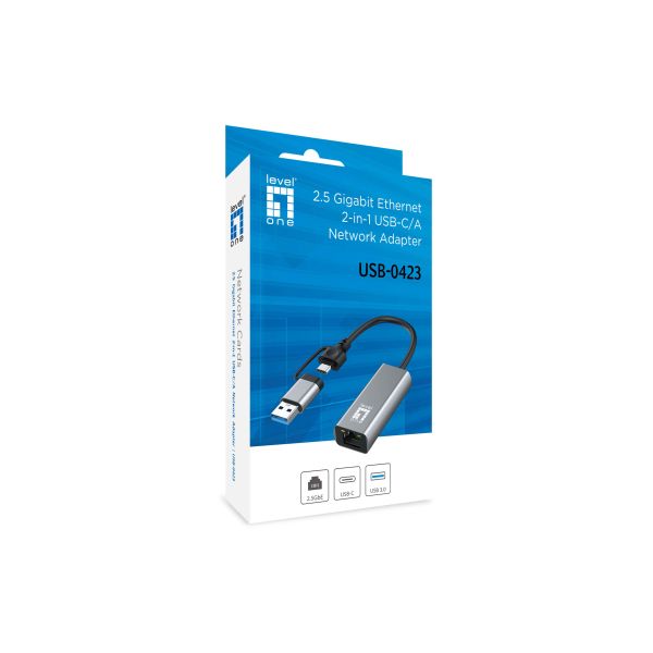 LevelOne USB-0423 netwerkkaart Ethernet 2500 Mbit/s (USB-0423)