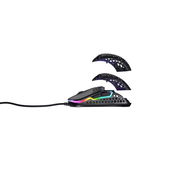 CHERRY XTRFY M42 RGB muis Ambidextrous USB Type-A Optisch 16000 DPI (M42-RGB-BLACK)