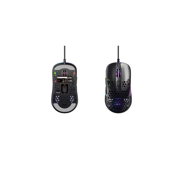 CHERRY XTRFY M42 RGB muis Ambidextrous USB Type-A Optisch 16000 DPI (M42-RGB-BLACK)
