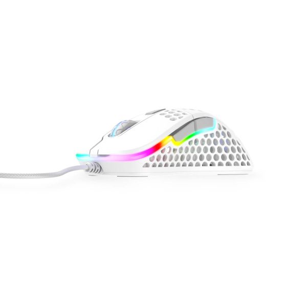 CHERRY XTRFY M4 RGB muis Rechtshandig USB Type-A Optisch 16000 DPI (XG-M4-RGB-WHITE)