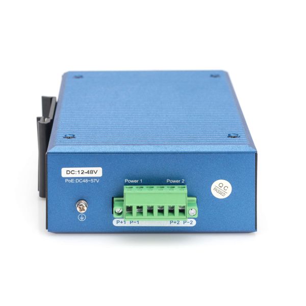 Digitus DN-651147 netwerk-switch Unmanaged Fast Ethernet (10/100) Power over Ethernet (PoE) Zwart, Blauw (DN-651147)