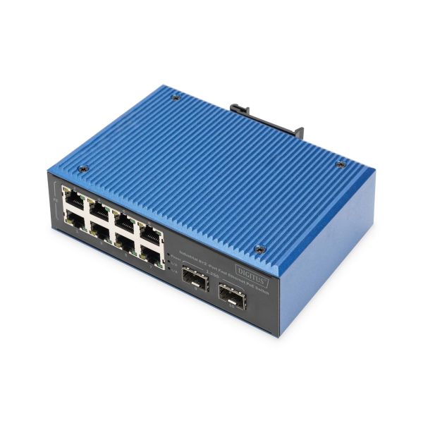 Digitus DN-651147 netwerk-switch Unmanaged Fast Ethernet (10/100) Power over Ethernet (PoE) Zwart, Blauw (DN-651147) Digitus DN-651147 netwerk-switch Unmanaged Fast Ethernet (10/100) Power over Ethernet (PoE) Zwart, Blauw (DN-651147)