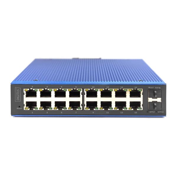 Digitus DN-651158 netwerk-switch Managed L2 Gigabit Ethernet (10/100/1000) Zwart, Blauw (DN-651158)