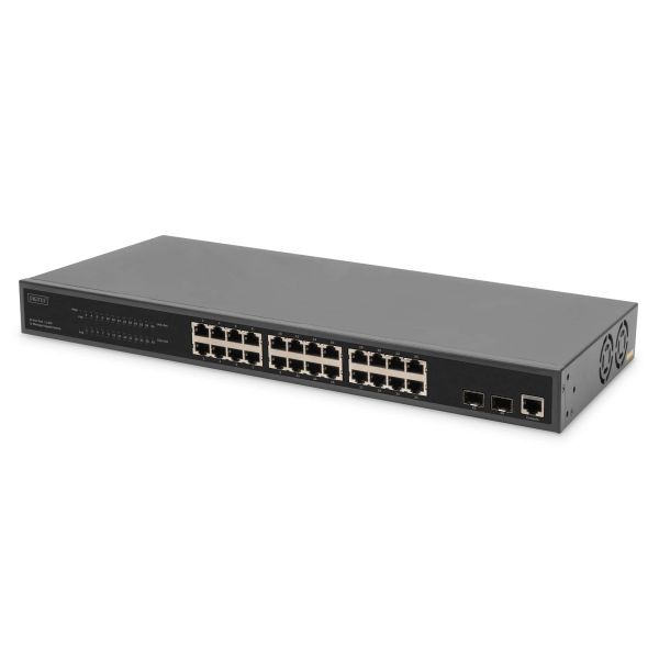 Digitus DN-95359 netwerk-switch Managed L2 Gigabit Ethernet (10/100/1000) Power over Ethernet (PoE) 1U Zwart (DN-95359) Digitus DN-95359 netwerk-switch Managed L2 Gigabit Ethernet (10/100/1000) Power over Ethernet (PoE) 1U Zwart (DN-95359)