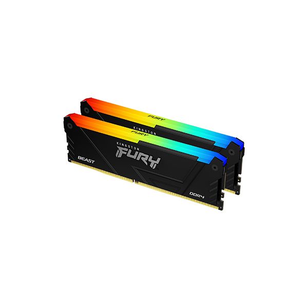 Kingston Technology FURY 64GB 2666MT/s DDR4 CL16 DIMM (Sets van 2) Beast RGB (KF426C16BB2AK2/64)
