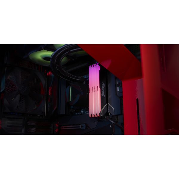 Kingston Technology FURY 16GB 3200MT/s DDR4 CL16 DIMM 1Gx8 Beast RGB (KF432C16BB12A/16)