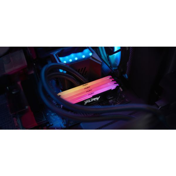 Kingston Technology FURY 16GB 3200MT/s DDR4 CL16 DIMM (Sets van 2) Beast RGB (KF432C16BB2AK2/16)