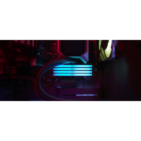 Kingston Technology FURY Beast 128GB 3200MT/s DDR4 CL16 DIMM (Sets van 4) RGB (KF432C16BB2AK4/128) Kingston Technology FURY Beast 128GB 3200MT/s DDR4 CL16 DIMM (Sets van 4) RGB (KF432C16BB2AK4/128)