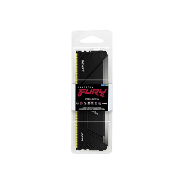 Kingston Technology FURY Beast RGB geheugenmodule 32 GB 1 x 32 GB DDR4 3600 MHz (KF436C18BB2A/32)