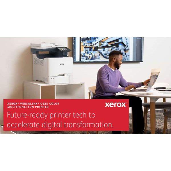 Xerox VersaLink C625 A4 50 ppm dubbelzijdig kopiëren en printen, scannen en faxen, geschikt voor PS3 PCL5e/6 2 laden voor max. 650 vel (C625V_DN)