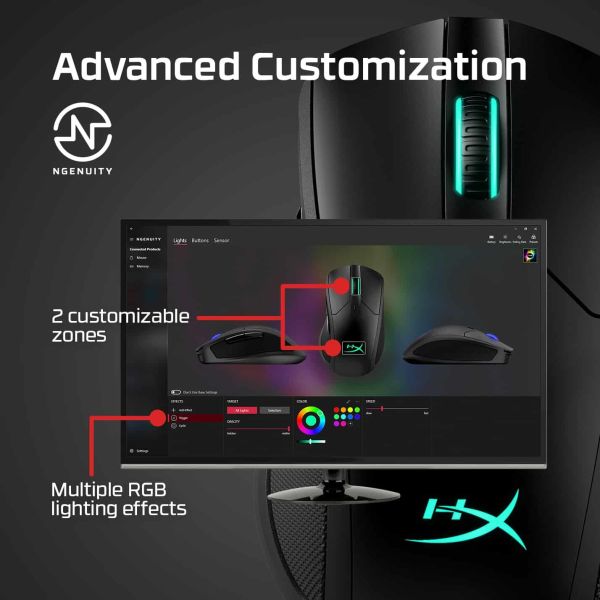 HyperX Pulsefire Dart - draadloze gamingmuis (zwart) (4P5Q4AA)