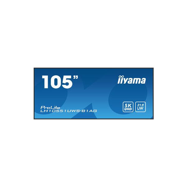 iiyama LH10551UWS-B1AG beeldkrant Digitale signage flatscreen 2,66 m (104.7") LED 500 cd/m² UltraWide Full HD Zwart 24/7 (LH10551UWS-B1AG)