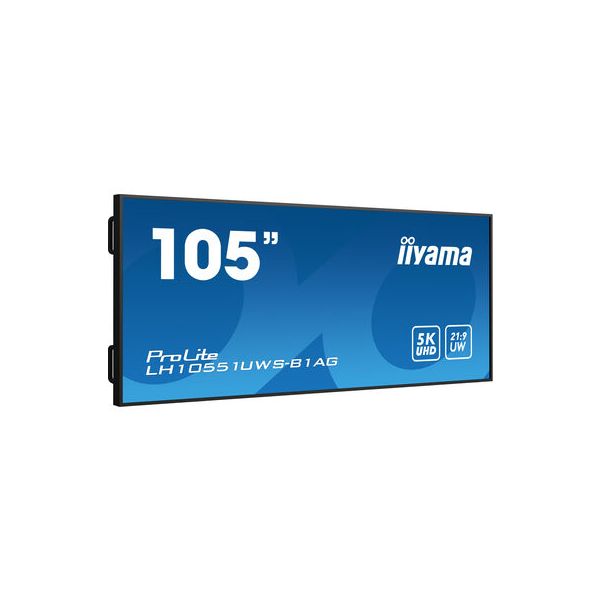 iiyama LH10551UWS-B1AG beeldkrant Digitale signage flatscreen 2,66 m (104.7") LED 500 cd/m² UltraWide Full HD Zwart 24/7 (LH10551UWS-B1AG)