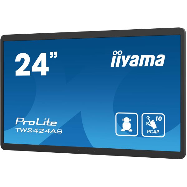 iiyama TW2424AS-B1 beeldkrant Digitale signage flatscreen 60,5 cm (23.8") Wifi 250 cd/m² 4K Ultra HD Zwart Touchscreen Type processor Android 24/7 (TW2424AS-B1) iiyama TW2424AS-B1 beeldkrant Digitale signage flatscreen 60,5 cm (23.8") Wifi 250 cd/m² 4K Ultra HD Zwart Touchscreen Type processor Android 24/7 (TW2424AS-B1)