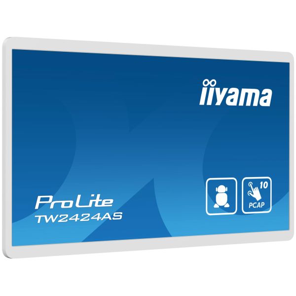 iiyama TW2424AS-W1 beeldkrant Digitale signage flatscreen 60,5 cm (23.8") Wifi 250 cd/m² 4K Ultra HD Zwart Touchscreen Type processor Android 24/7 (TW2424AS-W1)