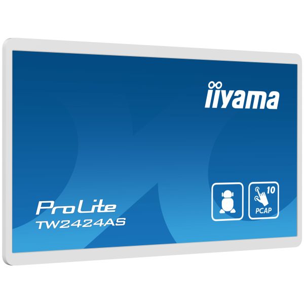 iiyama TW2424AS-W1 beeldkrant Digitale signage flatscreen 60,5 cm (23.8") Wifi 250 cd/m² 4K Ultra HD Zwart Touchscreen Type processor Android 24/7 (TW2424AS-W1)