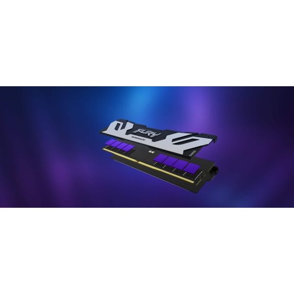 Kingston Technology FURY 24GB 7200MT/s DDR5 CL38 DIMM Renegade Silver XMP (KF572C38RS-24)