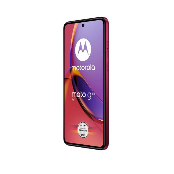 Motorola Moto G Moto G84 16,6 cm (6.55") Hybride Dual SIM Android 13 5G USB Type-C 12 GB 256 GB 5000 mAh Magenta (PAYM0002SE)