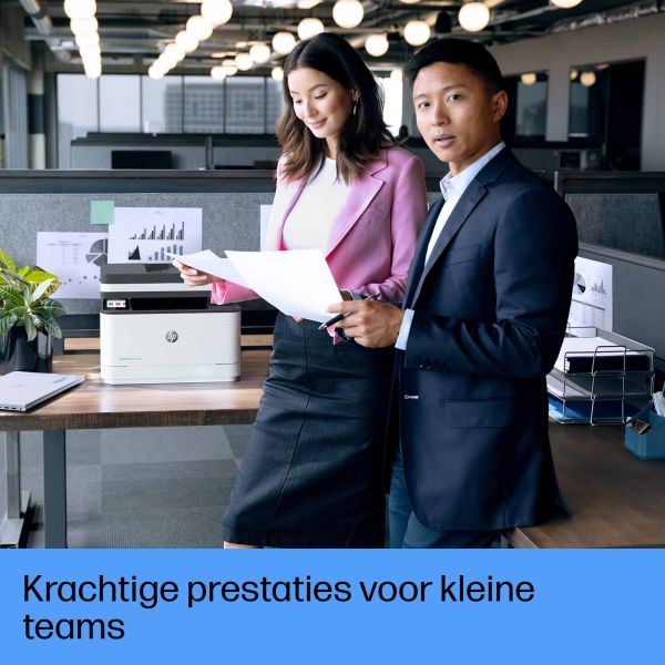 HP LaserJet Pro MFP 3102fdn printer, Zwart-wit, Printer voor Kleine en middelgrote ondernemingen, Printen, kopiëren, scannen, faxen, Automatische documentinvoer; Dubbelzijdig printen; USB flash drive-poort aan de voorzijde; Touchscreen (3G629F)