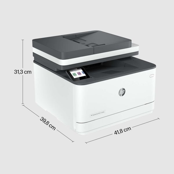 HP LaserJet Pro MFP 3102fdn printer, Zwart-wit, Printer voor Kleine en middelgrote ondernemingen, Printen, kopiëren, scannen, faxen, Automatische documentinvoer; Dubbelzijdig printen; USB flash drive-poort aan de voorzijde; Touchscreen (3G629F)